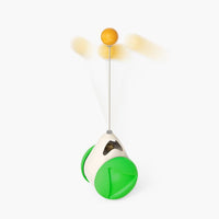 HKM-9007293 Cat Rotating Windmill Scratching Toy with Suction Base and Luminous Ball