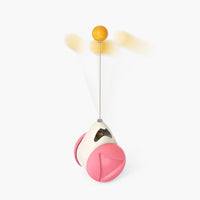 HKM-9007293 Cat Rotating Windmill Scratching Toy with Suction Base and Luminous Ball