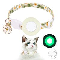 HKM-9008445 Daisy Pattern Small Pet Collar with Bell in Various Colors