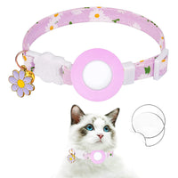 HKM-9008445 Daisy Pattern Small Pet Collar with Bell in Various Colors