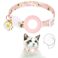 HKM-9008445 Daisy Pattern Small Pet Collar with Bell in Various Colors