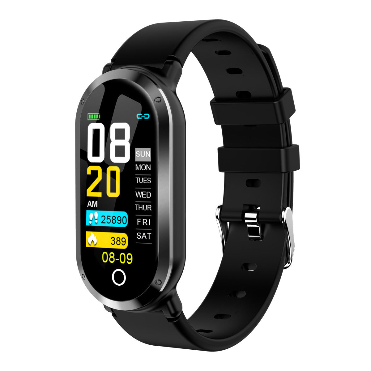 HKM-901011 Smart Bluetooth Sports Bracelet with Color Screen and Silicone Strap