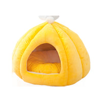 HKM-9010493 Cozy Pumpkin-Shaped Cat Litter Enclosure with High Elastic PP Cotton, Available in Three Sizes