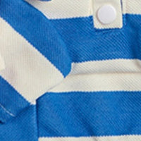 HKM-9010621 Striped Pet Dog Polo Shirt with Beaded Lapel - Elastic Fit in Various Colors and Sizes