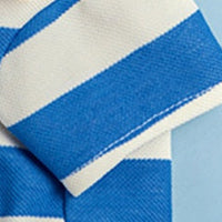 HKM-9010621 Striped Pet Dog Polo Shirt with Beaded Lapel - Elastic Fit in Various Colors and Sizes
