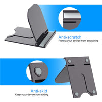 HKM-901203 Folding Plastic Tablet Stand for Easy Desktop Use