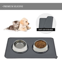 HKM-9012413 Non-Slip Silicone Pet Placemat for Dogs and Cats - Multiple Color Options Available