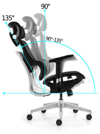 HKM-901267 Ergonomic High Back Office Chair with Flexible Lifting Mechanism and Modern Design