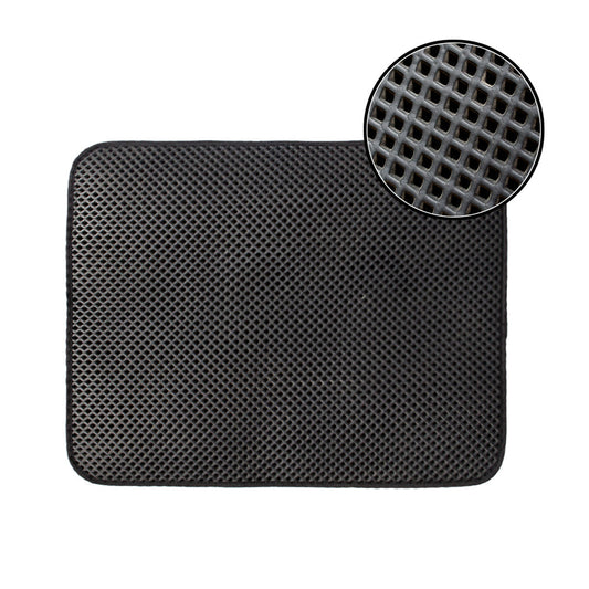 HKM-9013053 Waterproof Cat Litter Mat with Deep Holes, Nonslip EVA Material, Available in Small, Medium, Large Sizes