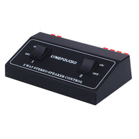 HKM-901331 One in Two Out Audio Signal Switcher with Heavy Rocker Arm Switch and Color Coded Terminals