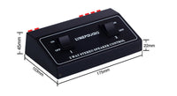 HKM-901331 One in Two Out Audio Signal Switcher with Heavy Rocker Arm Switch and Color Coded Terminals