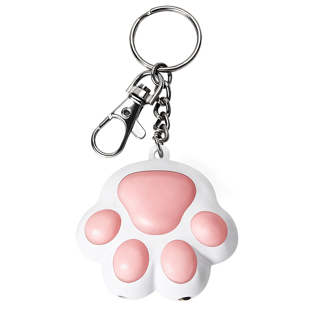 HKM-9013693 Cute Cartoon Cat Laser Toy with Self-Locking Three-Light Source and USB Charging