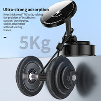HKM-901395 Foldable Magnetic Suction Phone Holder with 15W Wireless Charging for Car Use