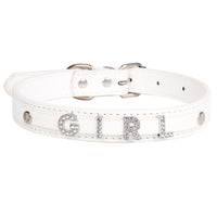 HKM-9014205 Personalized PU Leather Pet Collar with Easy-Install Alloy Screws for Small and Medium Pets