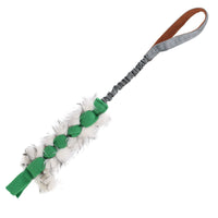 HKM-9014845 Interactive Bite-Resistant Cord Teether Pet Toy - Tug-of-War Design in Green, Orange, and Blue