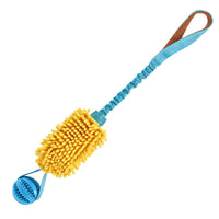 HKM-9014845 Interactive Bite-Resistant Cord Teether Pet Toy - Tug-of-War Design in Green, Orange, and Blue