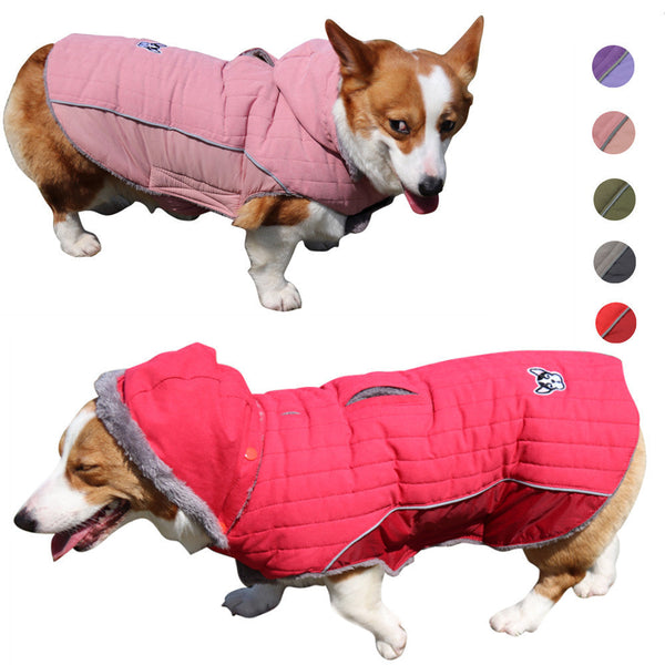 HKM-9016637 Reversible Polar Fleece Coat for Dogs - Warm and Comfortable Winter Vest