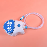 HKM-9018045 Automatic Outdoor Pet Water Dispenser - Blue and Orange PVC ABS Tableware