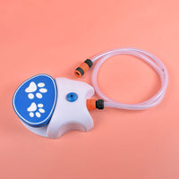 HKM-9018045 Automatic Outdoor Pet Water Dispenser - Blue and Orange PVC ABS Tableware