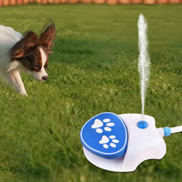 HKM-9018045 Automatic Outdoor Pet Water Dispenser - Blue and Orange PVC ABS Tableware
