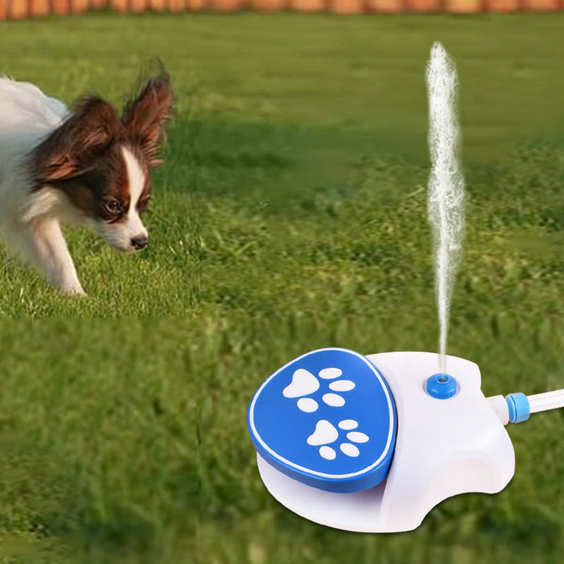 HKM-9018045 Automatic Outdoor Pet Water Dispenser - Blue and Orange PVC ABS Tableware