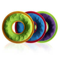HKM-9018173 Interactive Floating Water Pet Frisbee - Bite Resistant Dog Toy, 9 Inches, Available in Multiple Colors