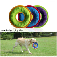 HKM-9018173 Interactive Floating Water Pet Frisbee - Bite Resistant Dog Toy, 9 Inches, Available in Multiple Colors