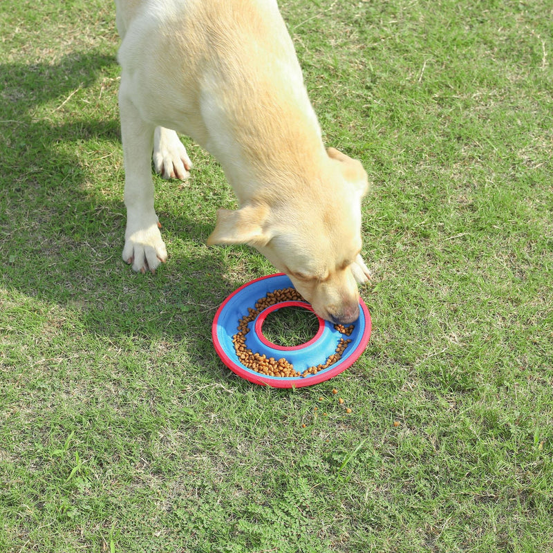 HKM-9018173 Interactive Floating Water Pet Frisbee - Bite Resistant Dog Toy, 9 Inches, Available in Multiple Colors