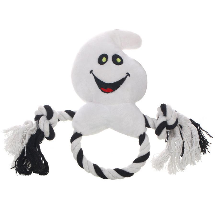 HKM-901843 Halloween-Themed Dog Toy: Durable Cotton Rope Knot with Vocal Training Features