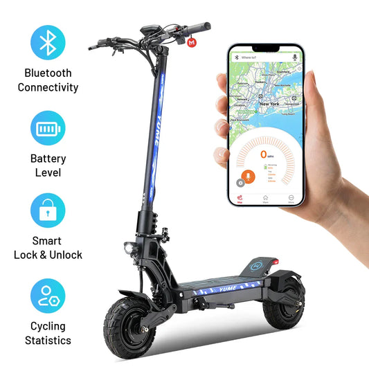 HKM-901843 Self-Balancing Electric Scooter with 10-Inch Off-Road Tires, 250W Power, 70 km Range, Foldable Design, Waterproof