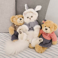 HKM-9018557 Cozy Polyester Fiber and Plush Kitten Clothes for British and American Shorthairs