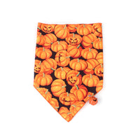 HKM-9019581 Halloween Print Triangle Towel for Dogs and Cats – Polyester Material with Fun Designs