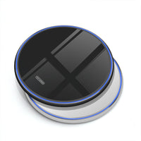 HKM-902035 FDGAO Qi Wireless Metal Charger - Aluminum Alloy, Fast Charging, Compatible with 10W, 7.5W, 5W Devices