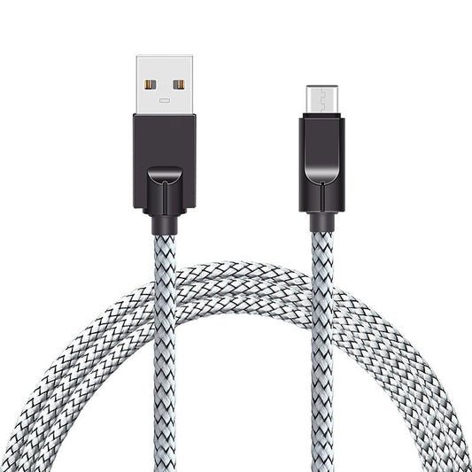 HKM-902035 Zinc Alloy Armor Data Cable for Apple and Android Devices, Fast Charging & Data Transmission, Multiple Lengths Available