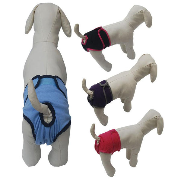 HKM-902163 Adjustable Waterproof Dog Diapers with Cute Patterns for Puppies