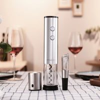 HKM-902163 Stainless Steel Electric Corkscrew Wine Opener for Effortless Bottle Opening