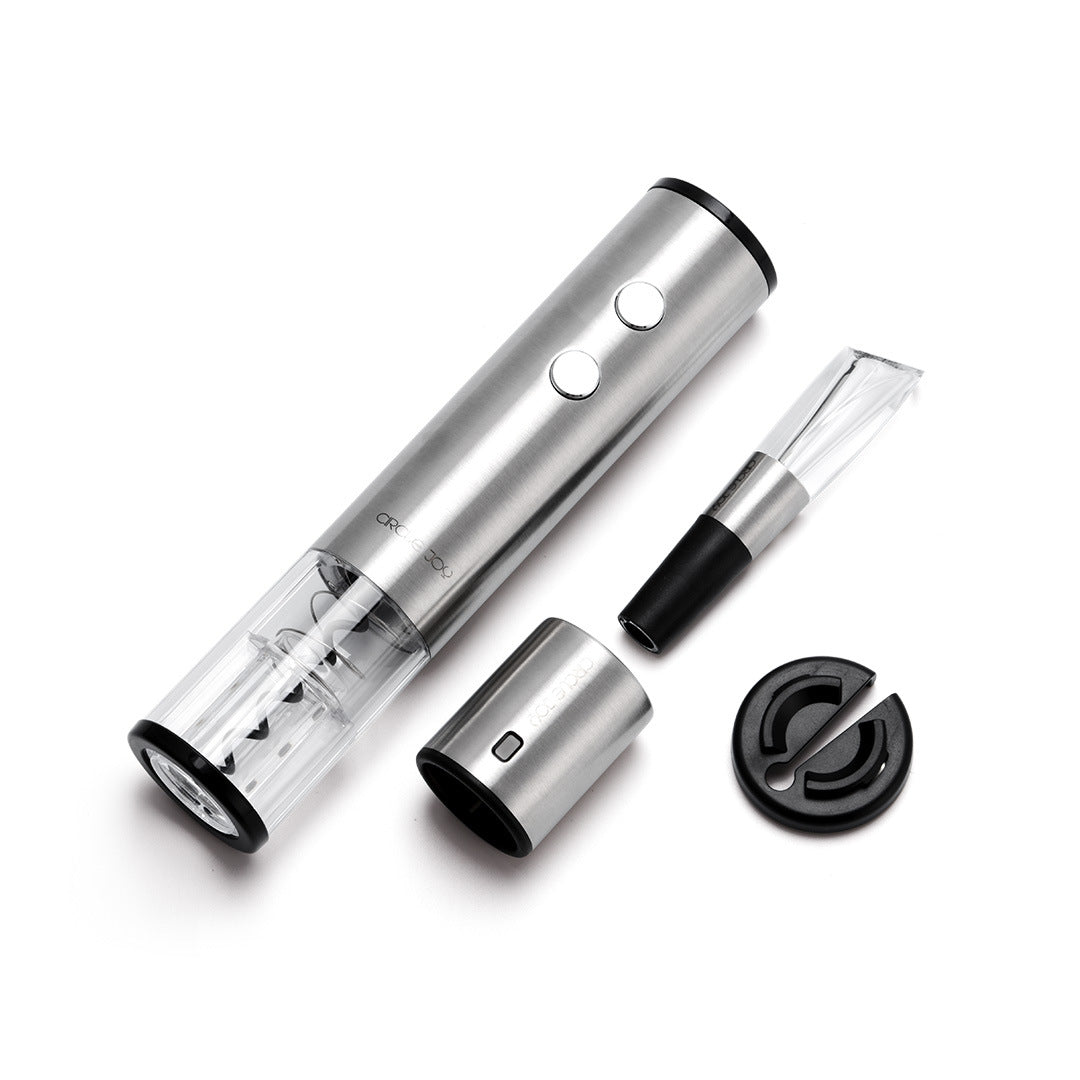 HKM-902163 Stainless Steel Electric Corkscrew Wine Opener for Effortless Bottle Opening