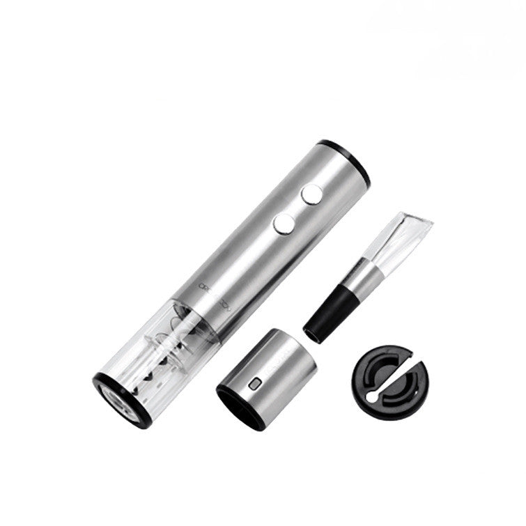 HKM-902163 Stainless Steel Electric Corkscrew Wine Opener for Effortless Bottle Opening