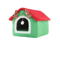 HKM-9022013 Cozy Small Cat & Dog Teddy House Nest with Rabbit Fur Lining