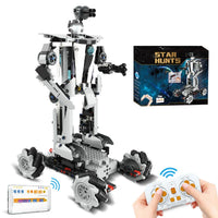 HKM-902227 Transformer RC Robot Stunt Car – 4 in 1 STEM Assembly Toy for Ages 8 and Up – Educational Building Block Set