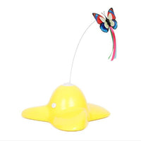 HKM-9022781 Auto-Rotating Interactive Butterfly Cat Toy - Flashing Colorful Pet Device