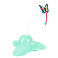 HKM-9022781 Auto-Rotating Interactive Butterfly Cat Toy - Flashing Colorful Pet Device