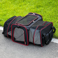 HKM-9024189 Portable Foldable Cat Pet Travel Bag - Breathable Vehicle-Mounted Design
