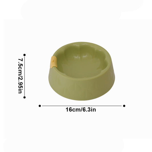 HKM-9025213 Pet Feeding Bowl Set for Dogs and Cats - Double Plastic Dish with Anti-Tipping Design, Easy to Clean