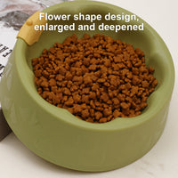 HKM-9025213 Pet Feeding Bowl Set for Dogs and Cats - Double Plastic Dish with Anti-Tipping Design, Easy to Clean