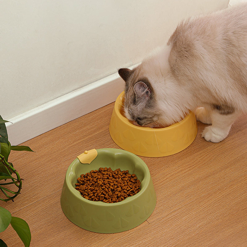 HKM-9025213 Pet Feeding Bowl Set for Dogs and Cats - Double Plastic Dish with Anti-Tipping Design, Easy to Clean
