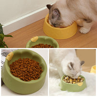 HKM-9025213 Pet Feeding Bowl Set for Dogs and Cats - Double Plastic Dish with Anti-Tipping Design, Easy to Clean