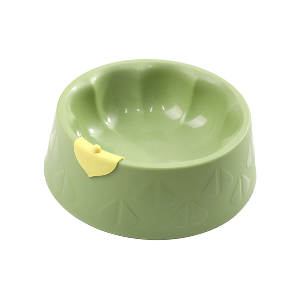 HKM-9025213 Pet Feeding Bowl Set for Dogs and Cats - Double Plastic Dish with Anti-Tipping Design, Easy to Clean