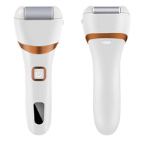 HKM-902547 Electric Rechargeable Callus Remover with Extra Coarse Roller Heads for Smooth Feet