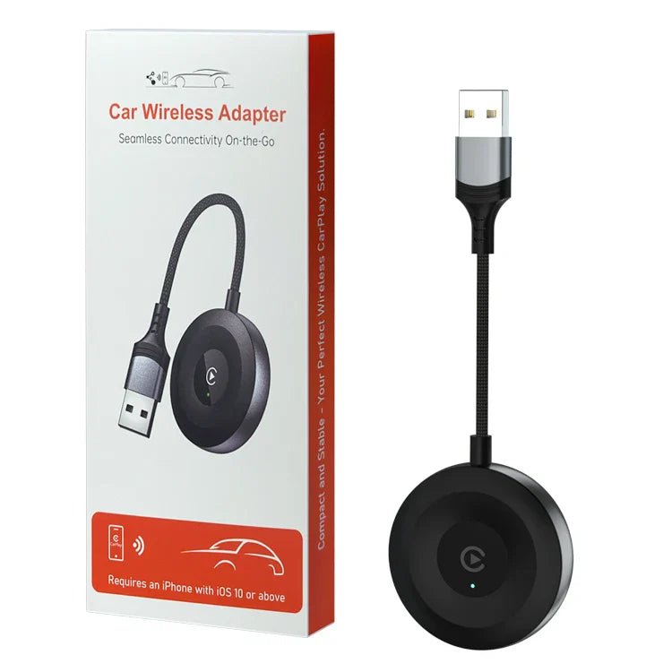 HKM-902547 Wireless CarPlay and Android Auto Adapter for Seamless Connectivity with USB Plug and Play Function